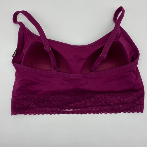 Torrid Women's Red Wine Lightly Padded Seamless Bralette Size 1X 2X 3X 4X 5X - Picture 9 of 15